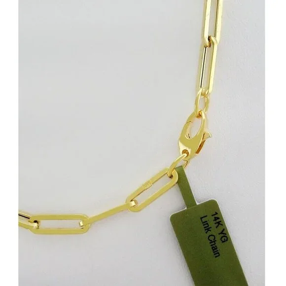 Fantasy Style Chain Solid 14k Yellow Gold